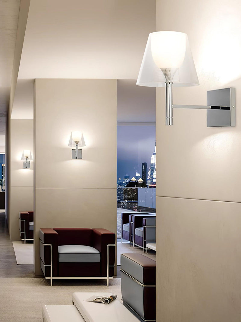 Chrome Prism Wall Lamp-DWHOME