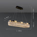 Siena Contemporary Crystal Light Fixture-DWHOME