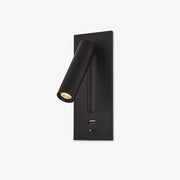 Black Bedside USB Wall Light-DWHOME