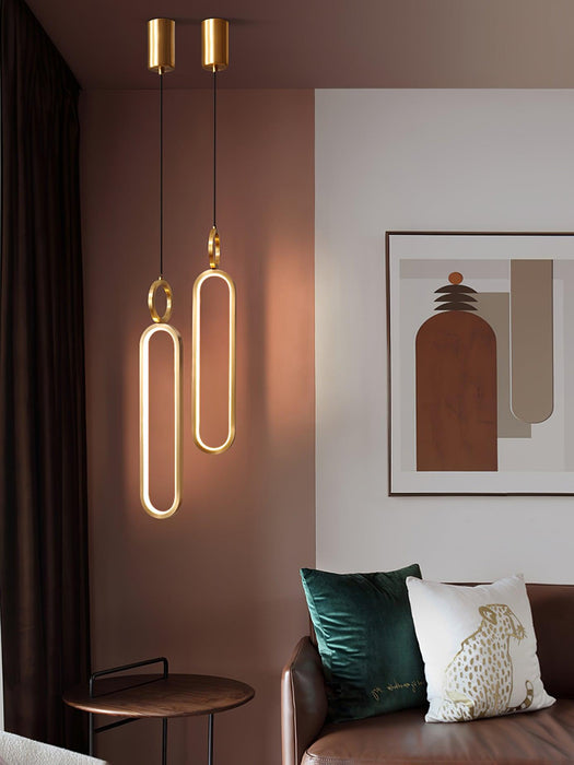 Oval Rings Pendant Light.