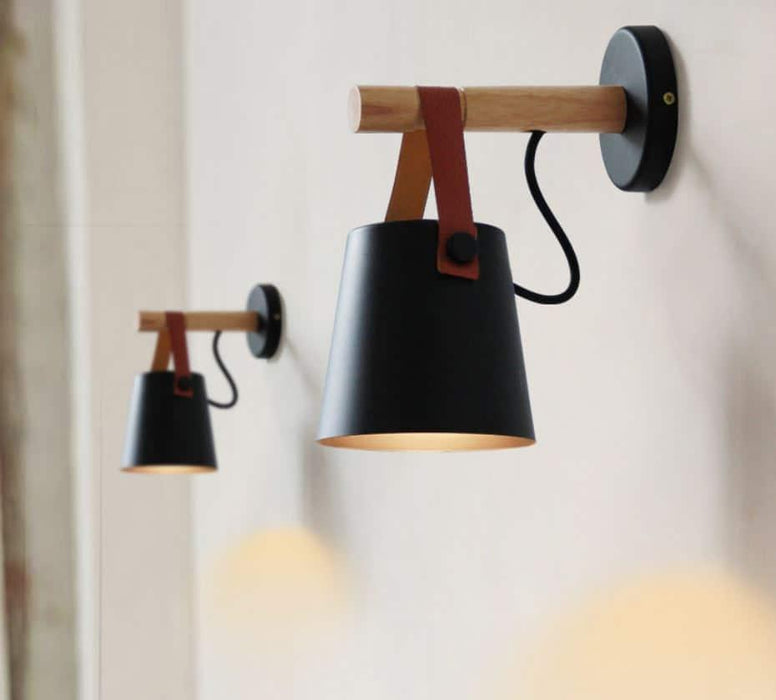 Labeanin Leather Strap Wall Lamp.