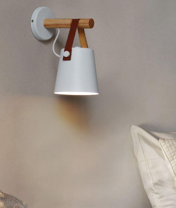 Labeanin Leather Strap Wall Lamp.