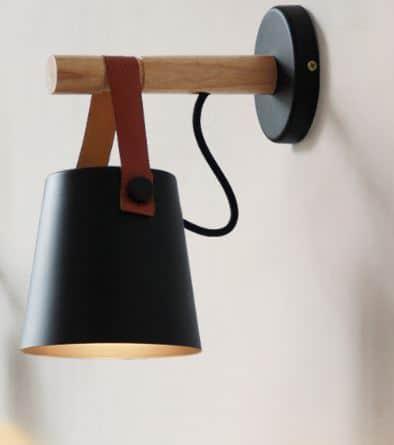 Labeanin Leather Strap Wall Lamp.