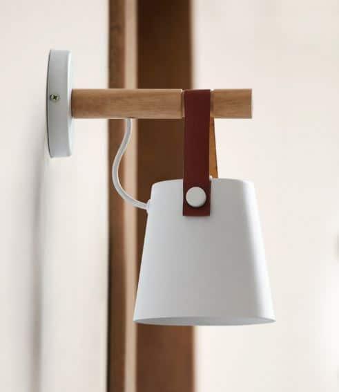 Labeanin Leather Strap Wall Lamp.