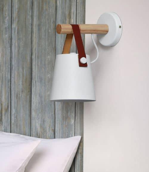 Labeanin Leather Strap Wall Lamp.