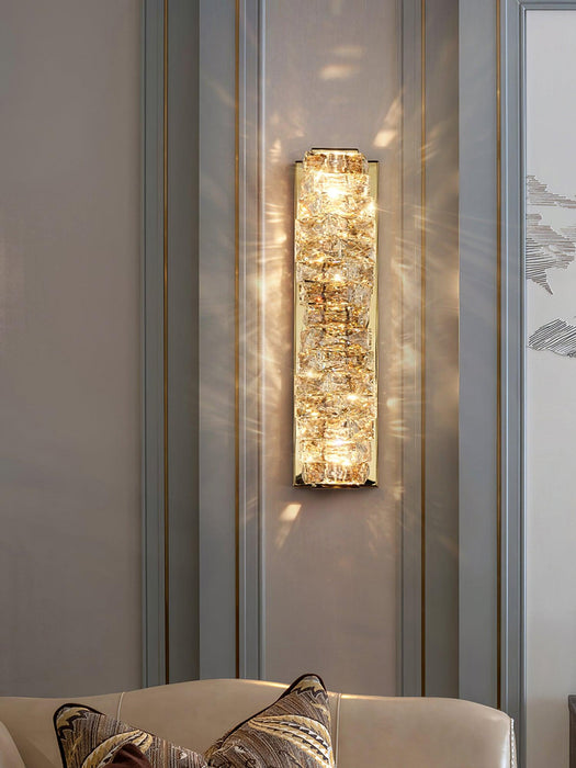 Laminated Crystal Wall Light.