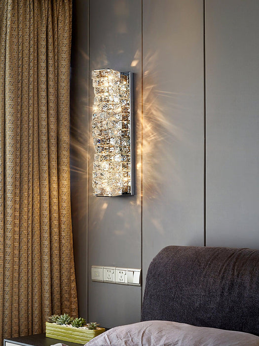 Laminated Crystal Wall Light.