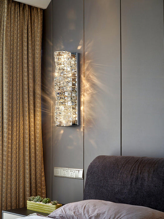 Laminated Crystal Wall Light.