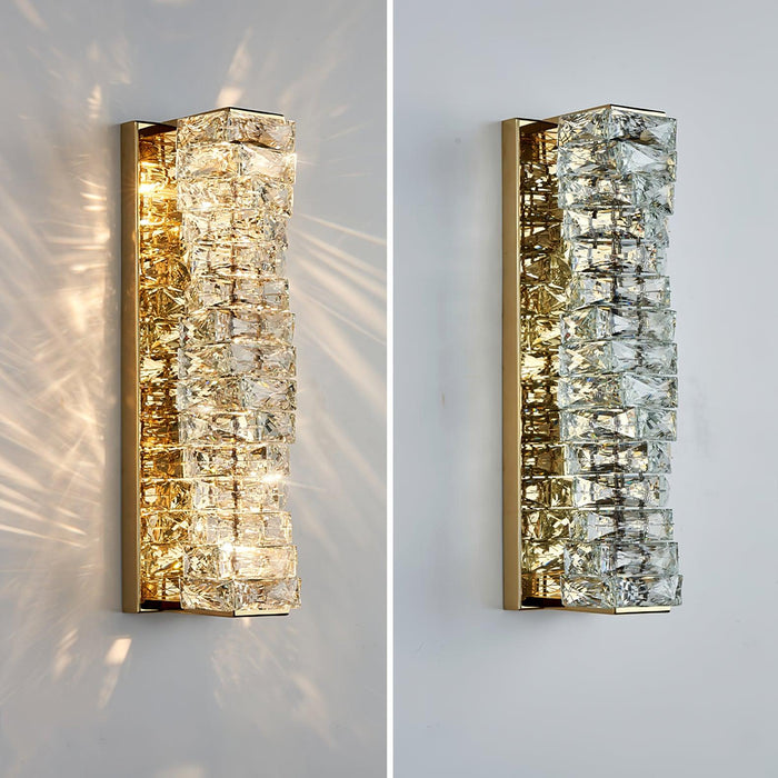 Laminated Crystal Wall Light.