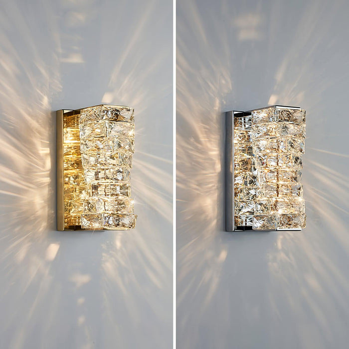 Laminated Crystal Wall Light.