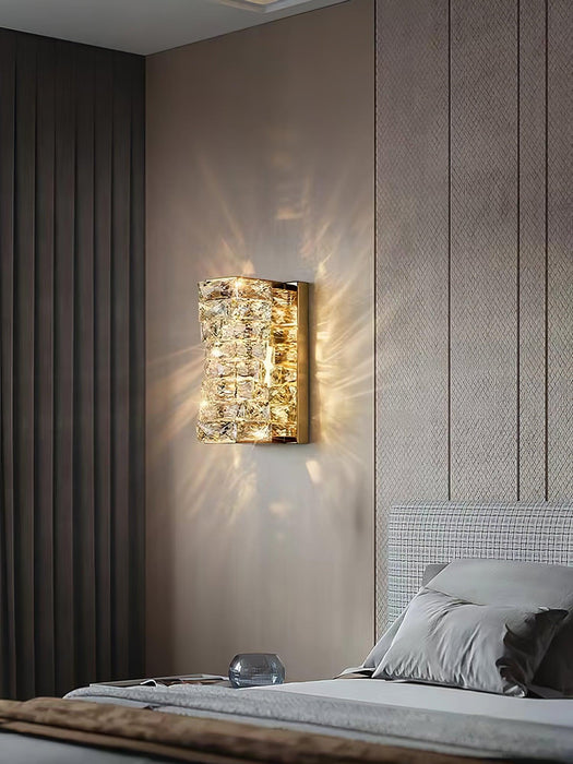 Laminated Crystal Wall Light.