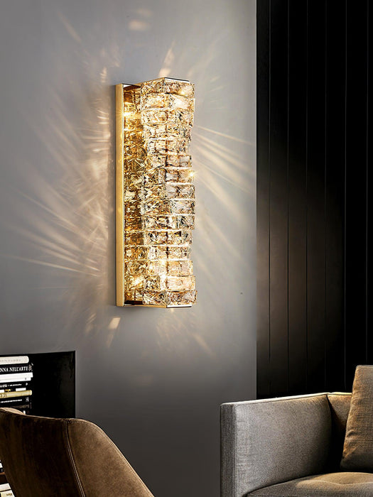 Laminated Crystal Wall Light.