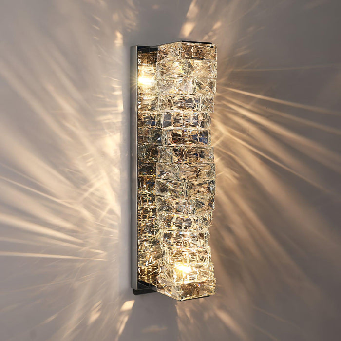 Laminated Crystal Wall Light.