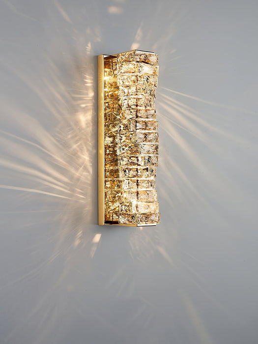 Laminated Crystal Wall Light.