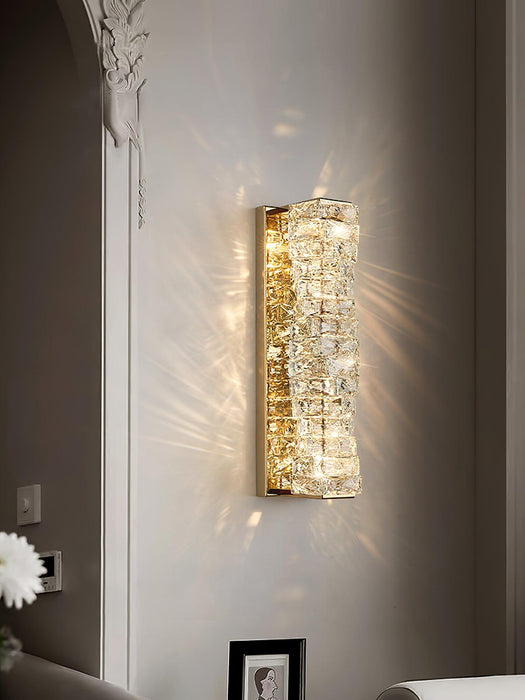 Laminated Crystal Wall Light.