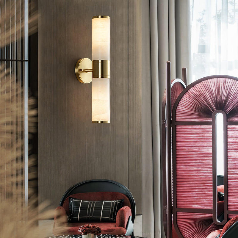 Lampatron Alabaster Wall Lamp-DWHOME