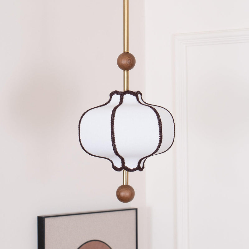 Lantern Fabric Pendant Light-DWHOME