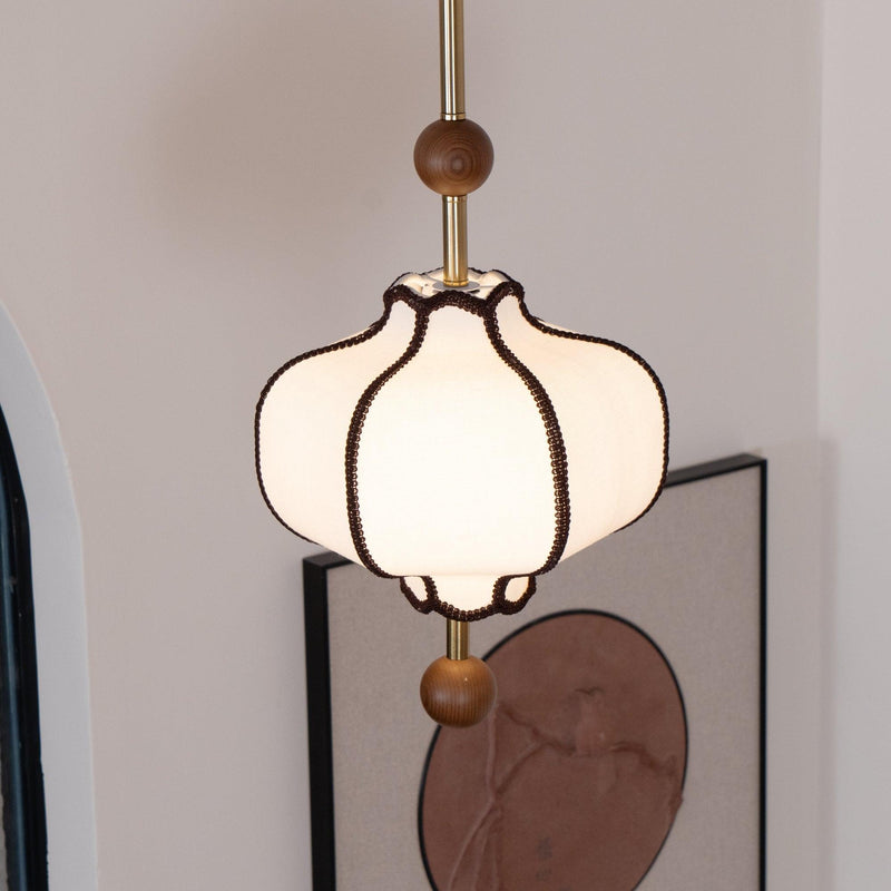 Lantern Fabric Pendant Light-DWHOME