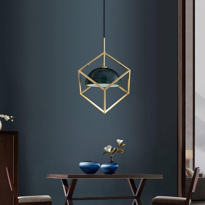 Lantern Square Pendant Lamp-DWHOME