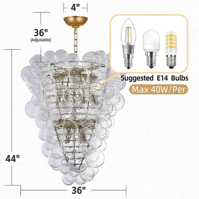 Talia Style Bubble Chandelier Small/Medium/Large-DWHOME