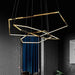 Laguuse Polygonal Large Rings Pendant Lamp.