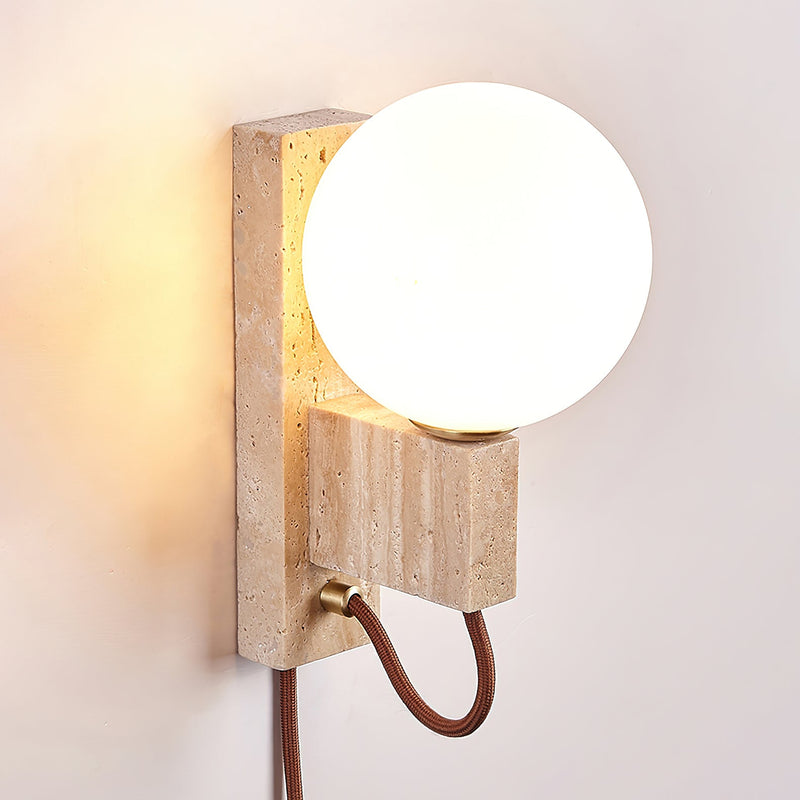 Atlas Globe Wall Sconce-DWHOME