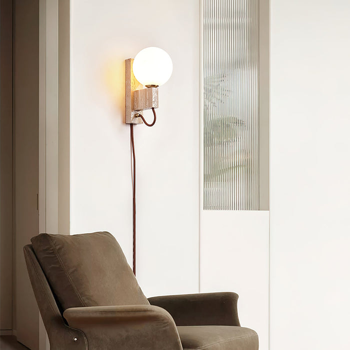 Atlas Globe Wall Sconce-DWHOME