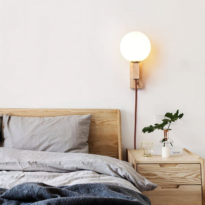 Atlas Globe Wall Sconce-DWHOME
