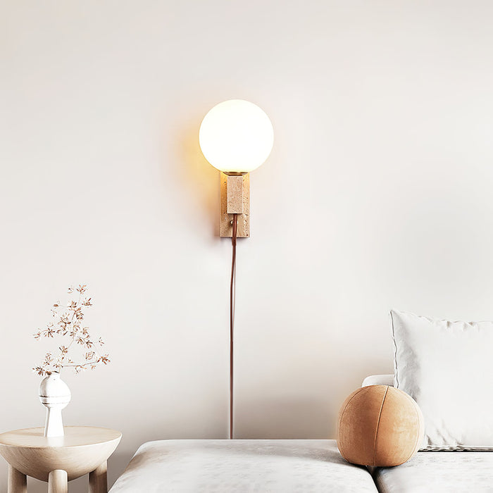 Atlas Globe Wall Sconce-DWHOME