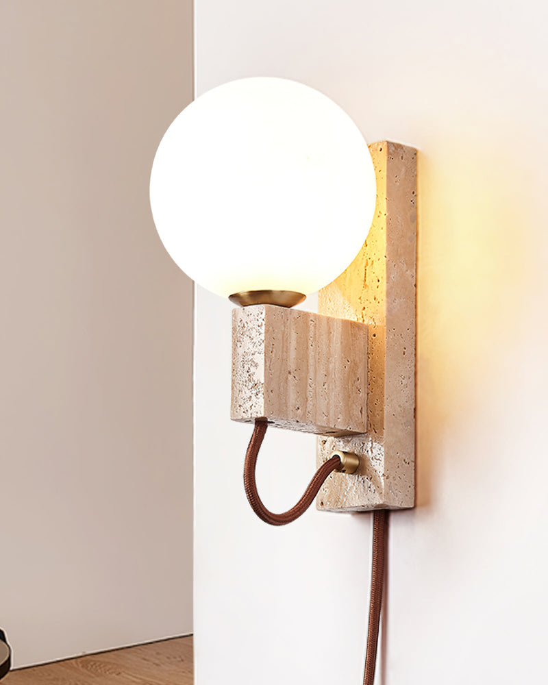 Atlas Globe Wall Sconce-DWHOME