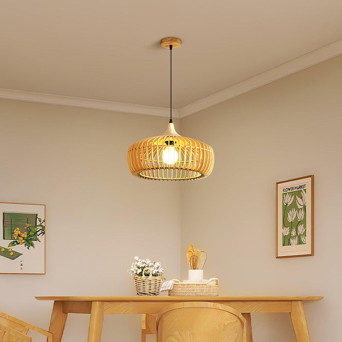 Lattice Nest Wooden Pendant Lamp.