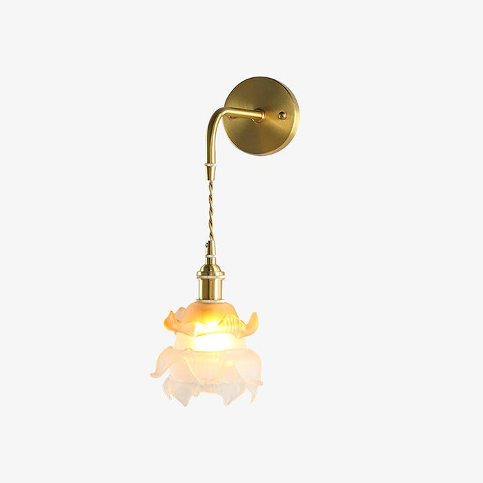 Laura Brass Wall Lamp-DWHOME