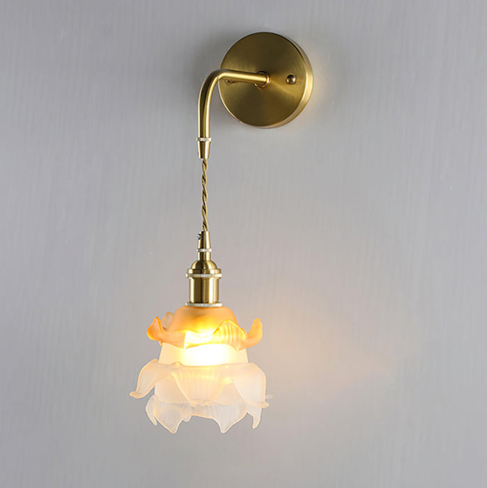 Laura Brass Wall Lamp-DWHOME