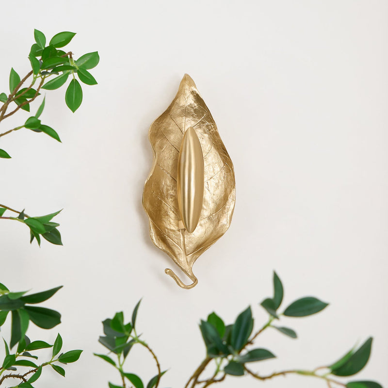 Leaf Brass Wall Lamp-DWHOME