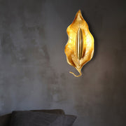 Leaf Brass Wall Lamp-DWHOME