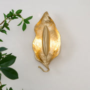 Leaf Brass Wall Lamp-DWHOME