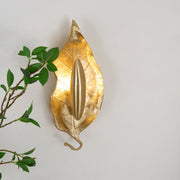 Leaf Brass Wall Lamp-DWHOME