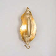 Leaf Brass Wall Lamp-DWHOME