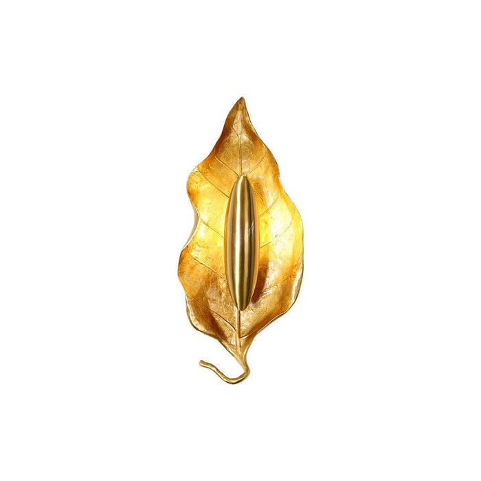 Leaf Brass Wall Lamp-DWHOME