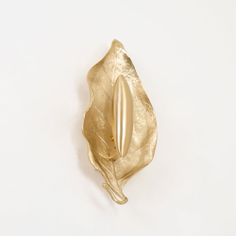 Leaf Brass Wall Lamp-DWHOME