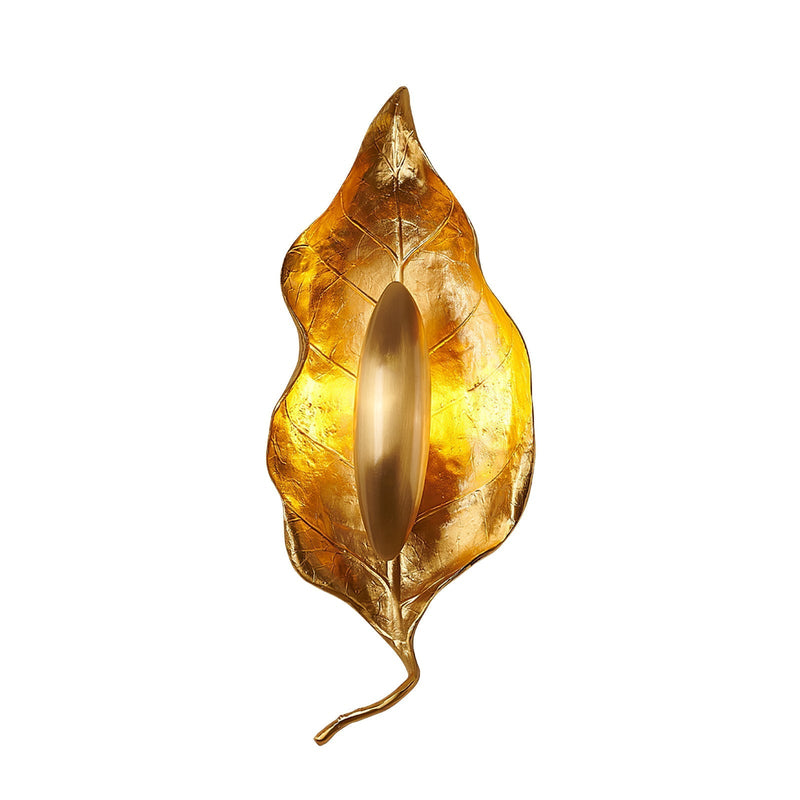 Leaf Brass Wall Lamp-DWHOME
