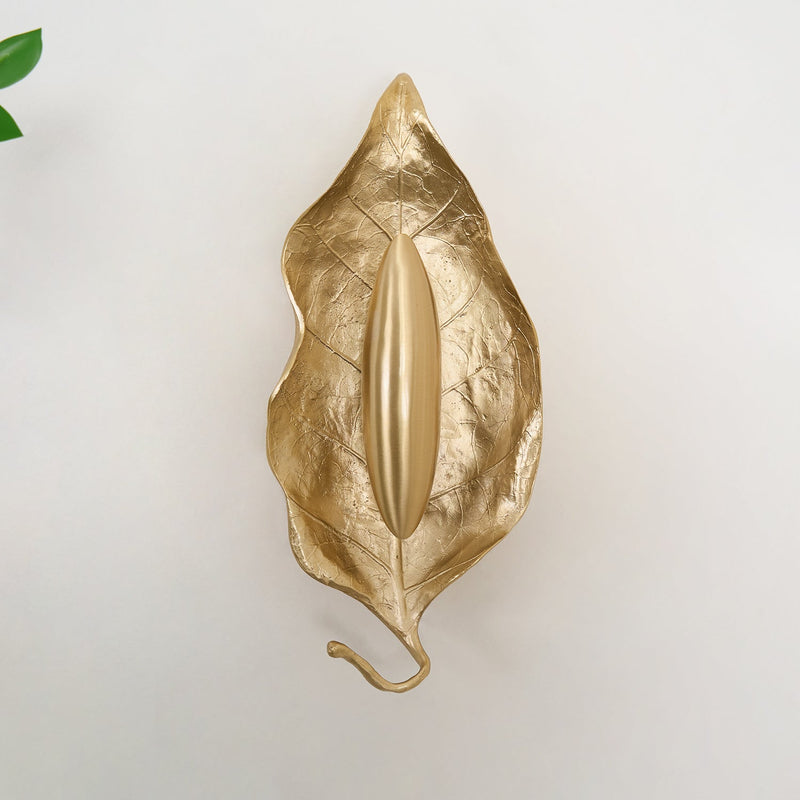 Leaf Brass Wall Lamp-DWHOME