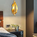 Leaf Brass Wall Lamp-DWHOME
