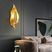 Leaf Brass Wall Lamp-DWHOME