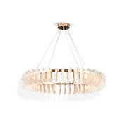 Leaf Glass Chandelier-DWHOME
