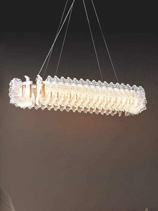 Leaf Glass Chandelier-DWHOME
