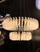 Leaf Glass Chandelier-DWHOME