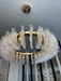 Leaf Glass Chandelier-DWHOME