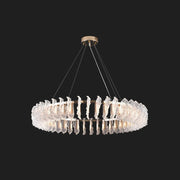 Leaf Glass Chandelier-DWHOME