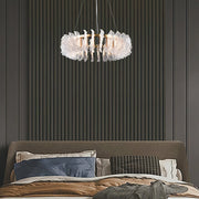 Leaf Glass Chandelier-DWHOME